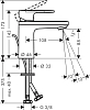 Смеситель для раковины Hansgrohe Vernis Blend 71571000, хром