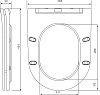 Крышка-сиденье Art&Max Ovale AM011SC-MB с микролифтом, черный матовый