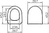 Крышка-сиденье VitrA Sento 120-050-009 микролифт, матовый серый