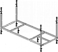 Каркас для ванны Cezares METAURO-MF