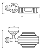 Полка Migliore Cristalia Swarovski 16845 золото