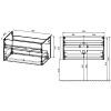 Тумба под раковину Vincea Chiara 2D VMC-2C800NO 80 см, натуральный дуб N.Oak