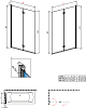 Шторка для ванной 100 см Radaway Essenza New PND 207210-01R стекло прозрачное