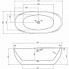 Акриловая ванна Abber AB9285 белый