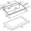 Комплект Paulmark мойка + коландер PM117551-AN+A375-BS