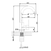 Смеситель Orange Steel M99-011ni для раковины, никель матовый