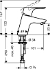 Смеситель для раковины Hansgrohe Focus E2 31733000, хром