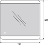 Зеркало BelBagno SPC-CEZ-700-600-LED-TCH