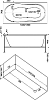 Акриловая ванна Bas Тесса 140 140х70 Вн БасВГ39 с гидромассажем