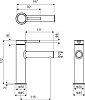 Смеситель для раковины Excellent Pi AREX.1201GL, золото