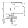 Смеситель для раковины Haiba HB10191 хром