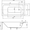 Акриловая ванна Besco Talia 150х70 WAT-150-PK