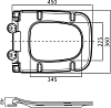 Крышка-сиденье BelBagno Sela BB3201SC с микролифтом, белый