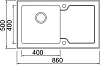 Кухонная мойка Seaman Eco Glass SMG-860B