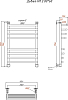 Полотенцесушитель водяной Тругор Дебют НП 2 80*60 (ЛЦ23)