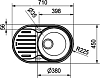 Кухонная мойка 71 см Franke Polar PXL 611-71 101.0443.084, нержавеющая сталь