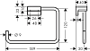 Полотенцедержатель Hansgrohe AddStoris 41754000, хром