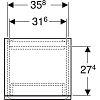Шкаф-пенал Geberit Renova Plan 501.923.01.1 белый