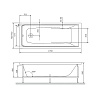 Акриловая ванна AM.PM Like W80A-170-070W-A/W80A-170-070W-R/W80A-170-070W-Po белый