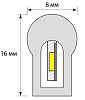 Гибкий неон Uniel 8W/m 120LED/m 2835SMD желтый 50M ULS-N21-2835-120LED/m-8mm-IP67-220V-8W/m-50M-Yellow UL-00003769