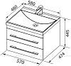 Комплект мебели Aquanet Верона 58 00287635 белый