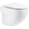 Комплект унитаза с инсталляцией BelBagno Onda BB066CHR/BB870SC/BB002-80/BB014-SR-BIANCO с сиденьем микролифт и белой клавишей смыва