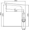 Смеситель Gllon GL-111 4001C для кухонной мойки