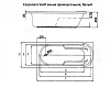 Акриловая ванна Corpa Nera Santi 160х75 CN05057WH белый