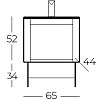 Тумба под раковину Belinza Twist TWS065VNS0.37B37B желтый