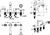 Смеситель на борт ванны Boheme Royal Cristal 391-RoyalCRST, бронза
