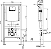 Комплект Чаша д Villeroy & Boch Subway Plus 6600 10R1 + Крышка-сиденье + Инсталляция Villeroy & Boch 9224 6100 + Кнопка смыва матовый хром