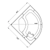 Душевая кабина Deto D D80SLED