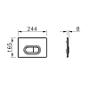 Клавиша смыва Vitra Loop 740-0511 черный