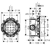 Скрытая часть для Hansgrohe Raindance Rainfall 240 Air 3jet с подсветкой 15947180