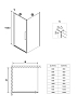 Душевое ограждение Niagara Nova NG-66-9A-A90-34 стекло прозрачное, профиль хром