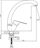 Комплект Мойка кухонная Domaci Равенна Rite DFA 577*447 (6) R1TG R + Смеситель