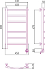 Полотенцесушитель электрический Сунержа Галант 80x40 R