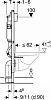 Комплект инсталляции c подвесным унитазом Geberit Renova 500.124.TC.R