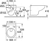 Подвесной унитаз Grohe Bau Ceramic 39491000