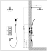 Душевая система Timo Tetra-thermo SX-0179/03SM черный