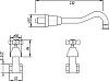 Смеситель Migliore Princeton ML.PRN-869 CsCr с внутренней частью