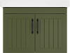 Тумба с раковиной DIWO Сочи 60, подвесная, зеленая