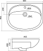 Тумба с раковиной Aquaton Норма 65 1A0549K1NO010, белый