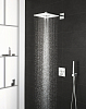 Верхний душ Grohe Rainshower SmartActive Cube 26479LS0 с кронштейном белая луна