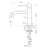 Смеситель для раковины Caprigo Don 53-022-NER черный