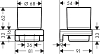 Стакан Hansgrohe AddStoris 41749000, хром
