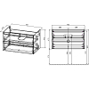 Тумба под раковину Vincea Luka VMC-2L800RO 80 см, темный дуб R.Oak