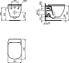 Подвесной унитаз Ideal Standard Tesi T355101