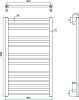 Полотенцесушитель водяной Grota Classic 48х90