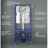 Инсталляция для подвесного унитаза Ceruttispa CR555 с кнопкой CR02CH, цвет хром, CR555+CR02CH